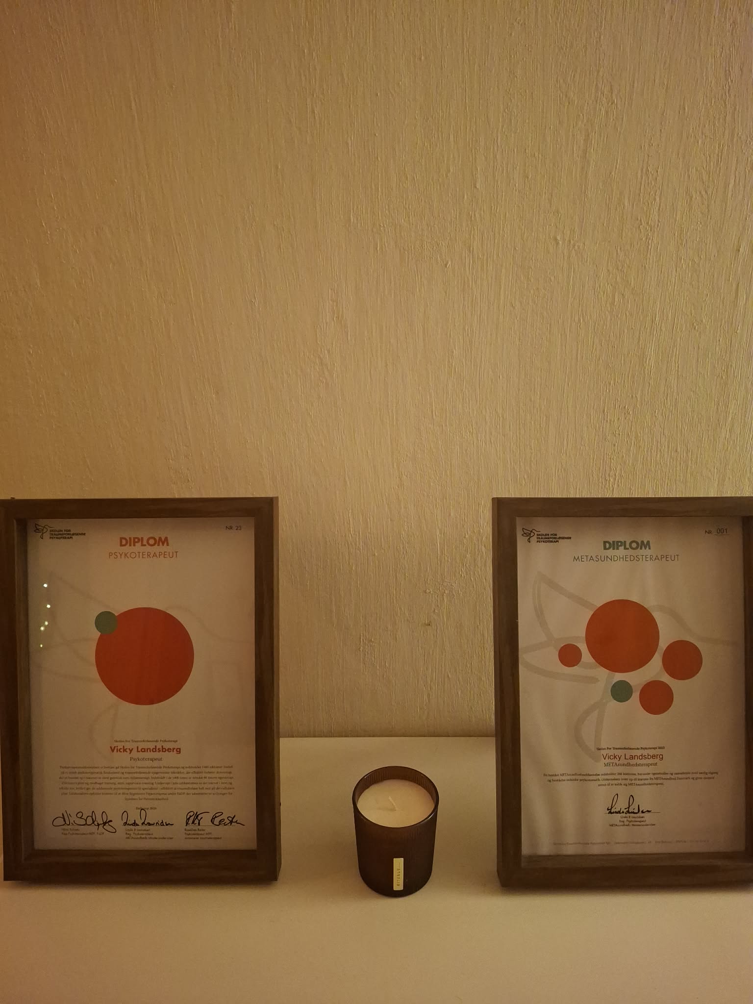 Diplomer for Psykoterapeut og Metasundhed