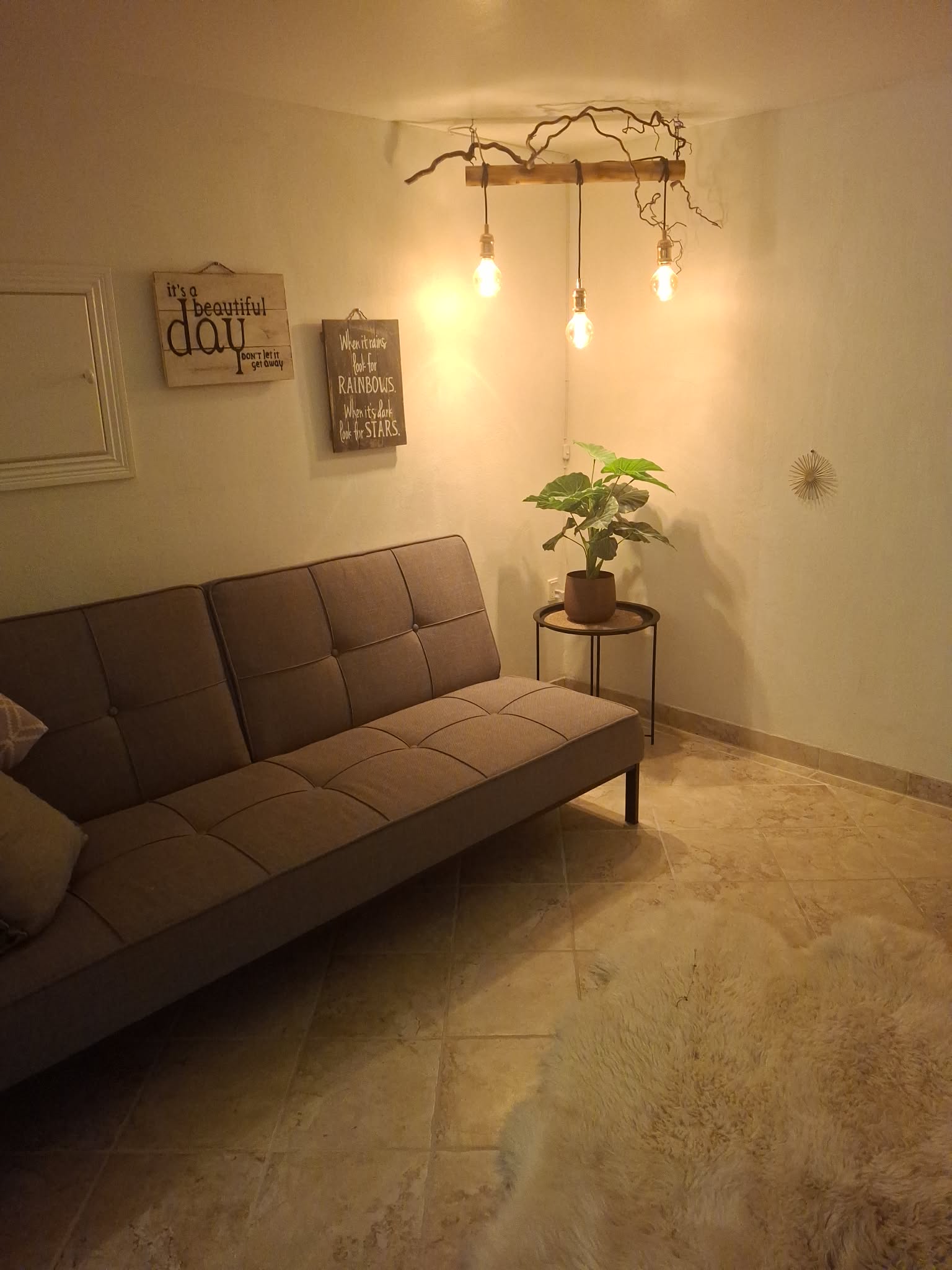 Hyggelig sofa i terapirummet